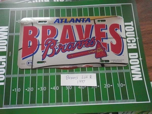 Atlanta Braves license plate vintage 1997 new Lot R 1990's - Picture 1 of 7