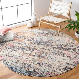 Madison Collection Area Rug - 11' Round, Black & Gold, Modern Abstract Design... - Picture 1 of 3