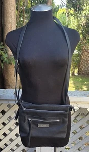 Jones New York Crossbody Black Pebble Faux Leather - Picture 1 of 5
