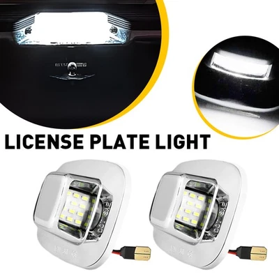 For 1998-2000 Chevrolet C/K-SERIES 6000K 2 Pickup LED License Plate Light White - Image 1 of 4