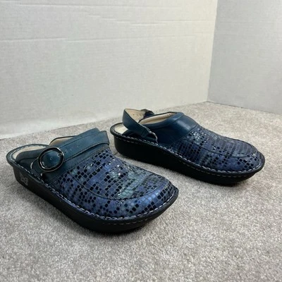 Zapatos cómodos Alegria Sevilla piedra azul talla 39, talla 9 de Estados Unidos, Mulles, sin cordones Foto 1 de 4