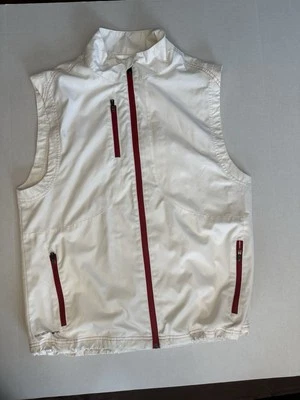 Chaleco de ping con cremallera blanco para mujer mediano Foto 1 de 4