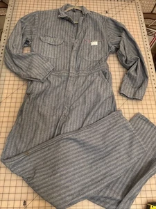 Tuta denim vintage anni 60 BIG MAC sanforizzata spina di pesce penneys taglia 42L - Foto 1 di 17