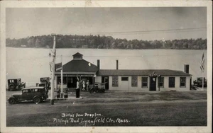 LYNNFIELD CENTER MASS MA Pillings Pond Billy's Dew Drop Inn de colección RPPC - Imagen 1 de 2