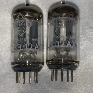 2 x Telefunken ECC83 /12AX7 same Code Diamond gut - Bild 1 von 5
