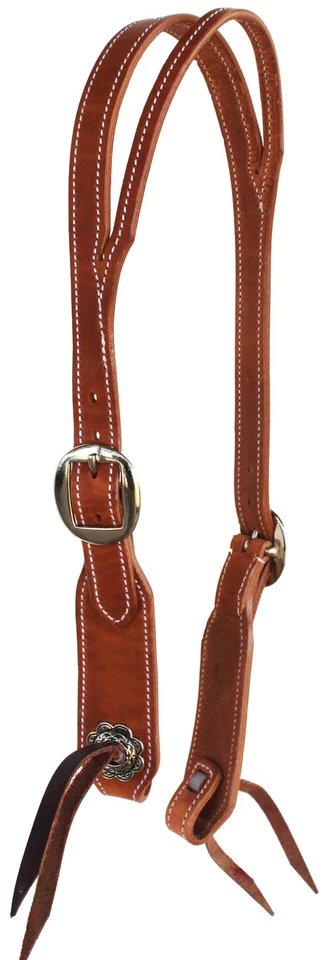 Arnés de Caballo Cuero Ajustable Oreja Dividida Cabezal Brida con Extremos de Corbata 975H330 Foto 1 de 1