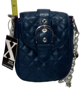 Borsa a tracolla Maxx NY 5"x7" foderata in pelle trapuntata o rimuovere catena e usura con cintura - Foto 1 di 12