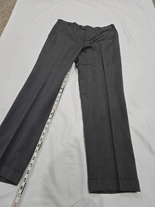 Canali Pantalone Uomo 36x30 Grigio Lana Elasticizzata Piatto Frontale Made in Italy (3a) - Foto 1 di 8