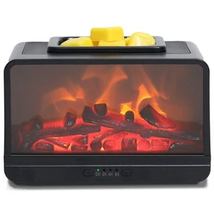 Dynamics Flame Fireplace Electric Wax Melt Warmer PTC Heating Plate Monochrom... - Picture 1 of 7