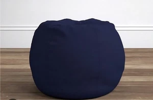 Pottery Barn Kids Navy Anywhere Beanbag Twill**** Slipcover Only**** - Picture 1 of 4