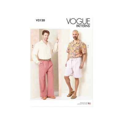 Vogue Schnittmuster V2120 - Kombination - Hemd und Hose für den Herren - Bild 1 von 4