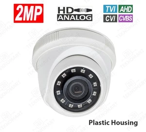 Cámara domo interior 1080P 2MP CCTV HD analógica IR lente de 2,8 mm (TVI/AHD/CVI/NTSC) - Imagen 1 de 3