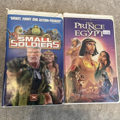 Dreamworks Home Entertainment VHS Tapes: Small Soldiers and The Prince of Egypt - Image 1 of 4