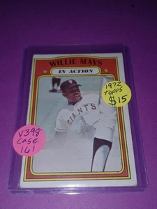 1972 Topps #50 Willie Mays "In Action" Baseball Legende. - Bild 1 von 2