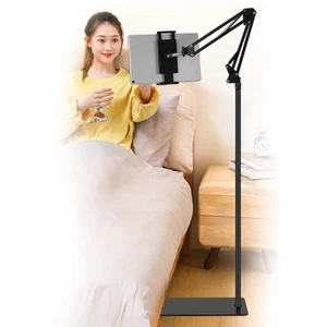 Support de Sol pour Tablette, Réglable Universel Rotatif à 360 Degrés Tablette Métal Ho... - Photo 1/7