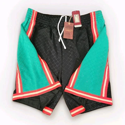 Mitchell & Ness NBA LA LAKERS 1996 Swingman Shorts Men's 2XL Green/Red/Black  - Image 1 of 4