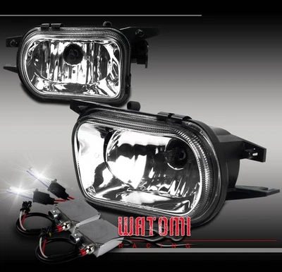 01-06 MERCEDES-BENZ CLASE C W203 PARACHOQUES FAROS ANTINIEBLA CROMO CON KIT OCULTO 50W 8K Foto 1 de 3