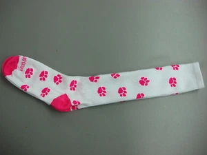 NWOT Womens Knee-High Volleyball All Sport Sock Sz. Med. White/Pink 1 Pair #35 - Picture 1 of 1