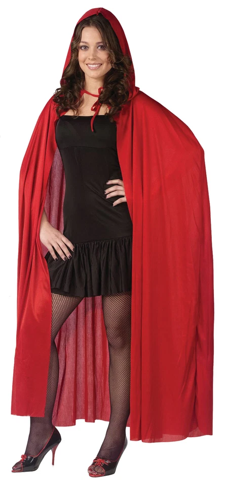 Costumes for All Occasions Fw9159rd Cape 74 Inch Hooded Red