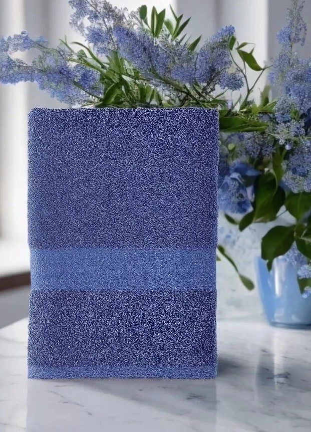 Toalla de baño The Big One color azul marino brillante 30 X 54 nueva con etiquetas Foto 1 de 1