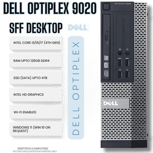 Dell OptiPlex 9020 Intel Core i7 32GB RAM 1TB SSD Wi-Fi with Dell Screen PC - Picture 1 of 4