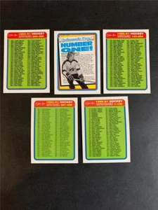 1990-91 OPC O-Pee-Chee Hockey Checklist Set 3 Cards Plus Bonus #1 Wayne Gretzky - Picture 1 of 1