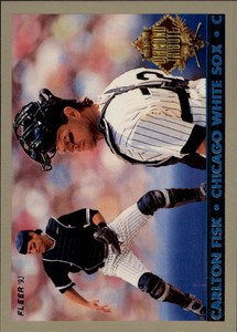 1993 Fleer Final Edition Diamond Tribute White Sox Baseball Card #4 Carlton Fisk