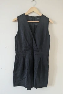 Saxony 2010s Black Playsuit Jumpsuit size 10-12 (Tall) - Picture 1 of 6