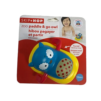 Juguete de baño para bebé Skip Hop, Zoo Paddle & Go Owl juguete de baño de cuerda NUEVO (Marcas) Foto 1 de 4