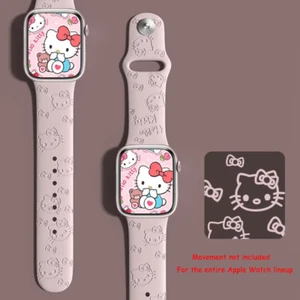 Sanrio Hello Kitty Strap for Apple Watch Band 45Mm 44Mm 42Mm 41Mm 38Mm 49Mm 40Mm - Picture 1 of 9