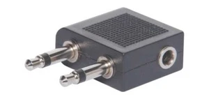 2 X 3.5mm Mono Plug To 3.5mm Stereo Socket Adapter - Picture 1 of 1