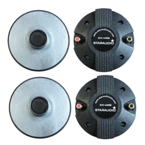 4 Piezas 2400W 1.75" 44MM Titanio Compresión Bocina Atornillada Altavoz Controlador Tweeters - Imagen 1 de 10