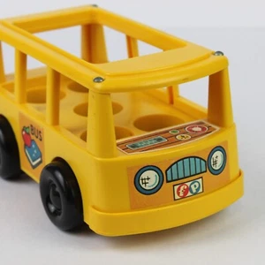 Fisher Price Nursery School Bus Yellow Vintage 1978 #929 Little People - Picture 1 of 6