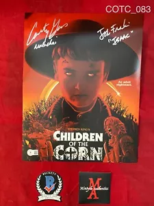 JOHN FRANKLIN & COURTNEY GAIN SIGNED 11x14 PHOTO! KINDER DES MAIS! BECKETT - Bild 1 von 3