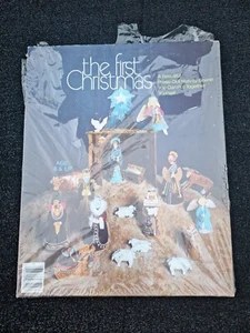 NEU Vintage The First Christmas Press Out Krippe 1979 verpackt - Bild 1 von 7