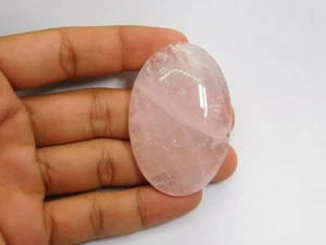 Pink Rose Quartz Gemstone Natural Cabochon Loose For Jewelry 200 Cts. ME-4458 - Imagen 1 de 4