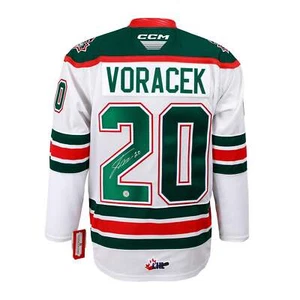Jakub Voracek Autographed Halifax Mooseheads White CCM CHL Jersey - Picture 1 of 3
