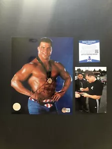 Kurt Angle heiß! signiert signiert signiert WWE Wrestling 8x10 Foto Beckett BAS Coa - Bild 1 von 1