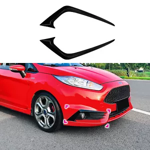 2x Front Bumper Side Air Vent Trim Cover For Ford Fiesta ST MK6 2012-2017 Black - Bild 1 von 9