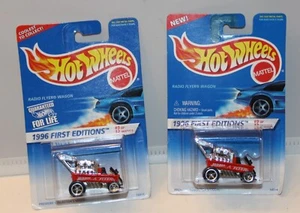 Lot of 2 Hot Wheels Radio Flyer Wagon #374 1996 First Editions - Picture 1 of 1