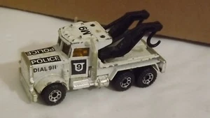 Matchbox Peterbilt White Police Tow Truck - Picture 1 of 5