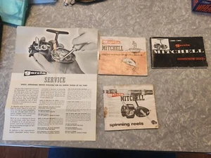 Vintage Garcia Mitchell Spinning Reel Manuals Catalog Lot (4) - Picture 1 of 7