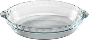 Pyrex Backformen 9-1/2 Zoll überbackene Kuchenplatte 229 - Bild 1 von 1