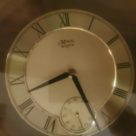 Vintage Gold Marcel Japan 80s Gold Wall Clock Cover