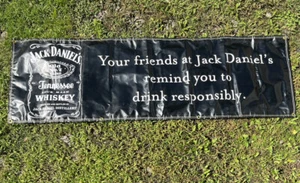 Banner publicitario de vinilo comercial gigante JACK DANIELS 21,5" X 71" - Imagen 1 de 9