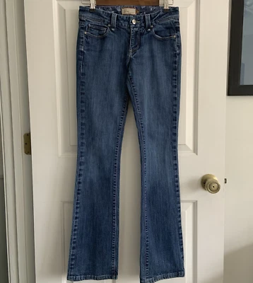 Paige Montecito Curvy Classic Bootcut 26 x 33 Tall Inseam Low Rise Blue jeans - Image 1 of 4
