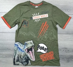 Jurassic Park Shirt Boys XXL 18 Jurassic World Unique T-Shirt Short Sleeve Tee - Picture 1 of 3