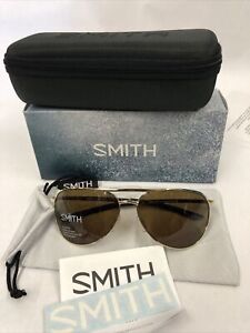 Smith Serpico Slim 2 Sunglasses Gold/ChromaPop Polarized Brown