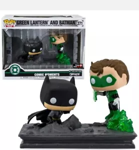 Funko POP Horoes Moment Green Lantern and Batman #271 Gamestop Exclusive vaulted - Picture 1 of 3