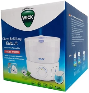 WICK KaltLuft Ultraschall Luftbefeuchter Freies Atmen Weiß mit 2,2L Wassertank - Bild 1 von 1